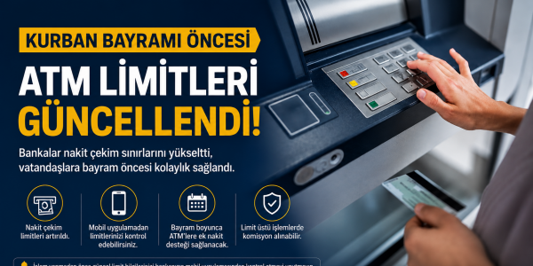 Kurban Bayramı Öncesi ATM Limitleri Güncellendi Bankalar Nakit Çekim Sınırlarını Yükseltti